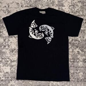 Y2K Tribal Native Origins Whale Yin and Yang Shirt